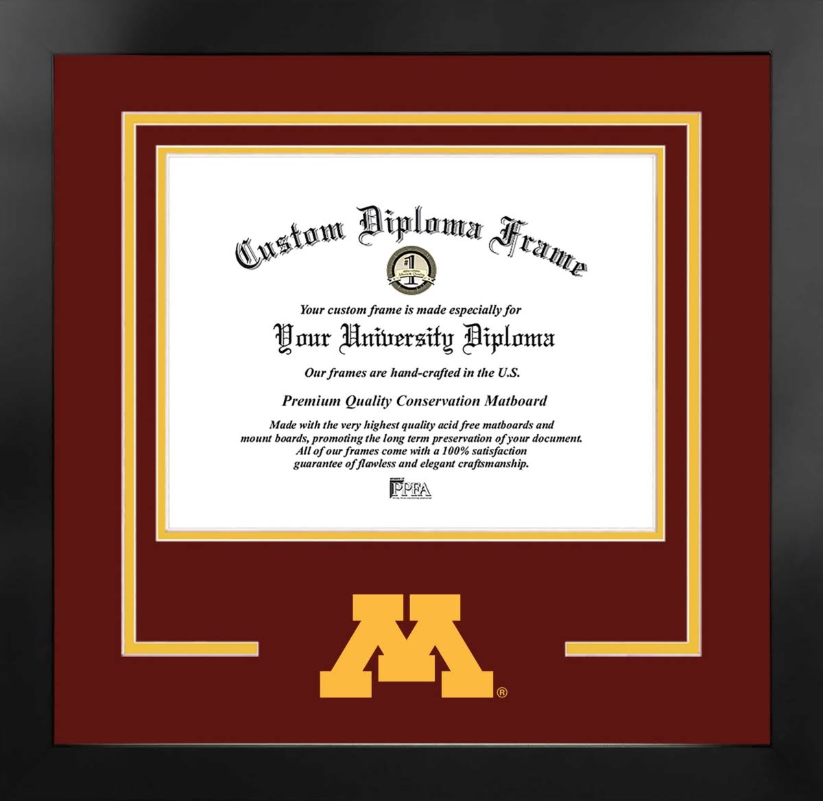 11 x 8.5 in. Black Frame Diploma K4840