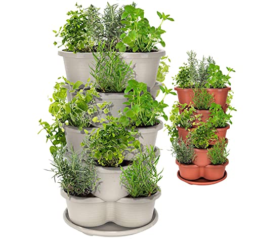 Terracotta 5-Tier Stackable Planter B290