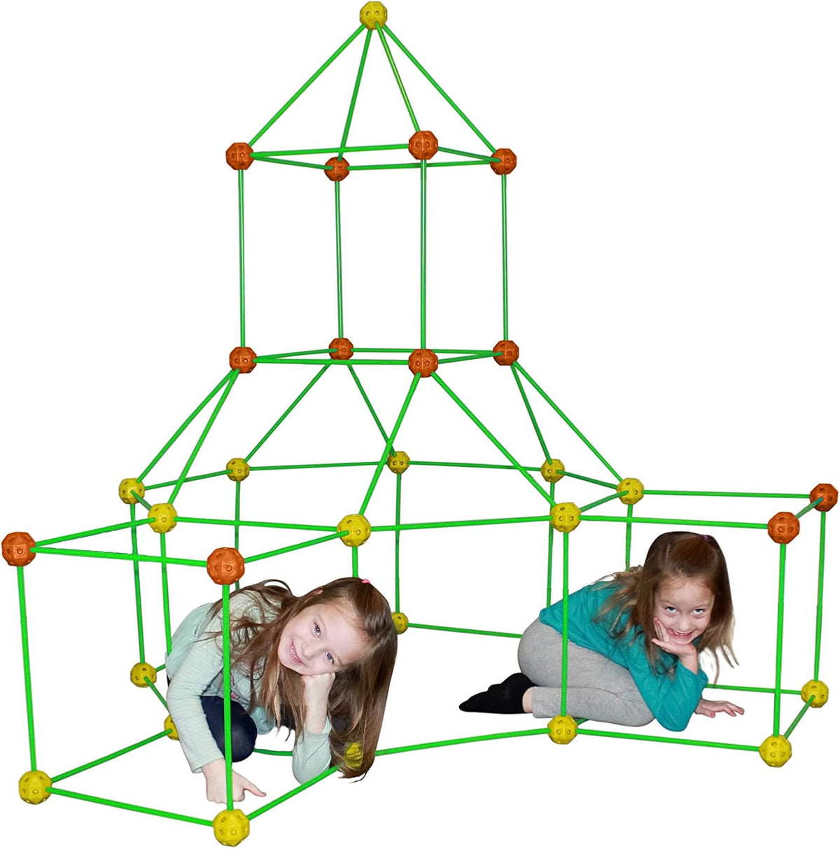 154 Pc Fort Building Kit with Colored Sheets J999705