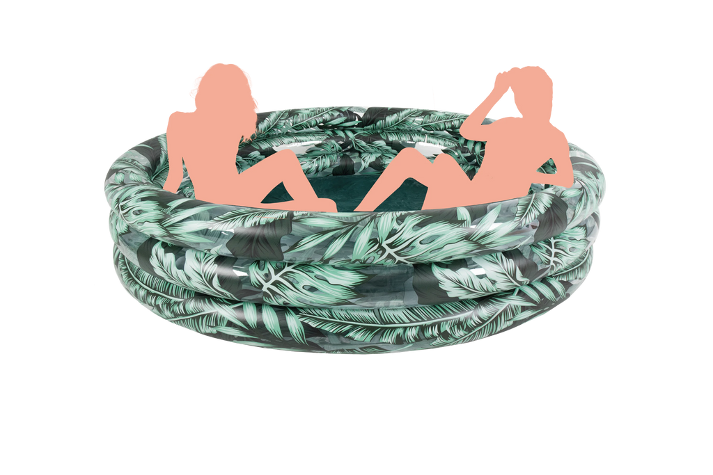 Round Soft-Sided 3-Ring Inflatable Kiddie Pool W922235