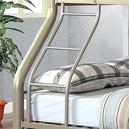 Metallic Gold Metal Twin Over Full Bunk Bed Q7606