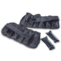Black Adjustable Ankle Weights 10-20lb Pair I849