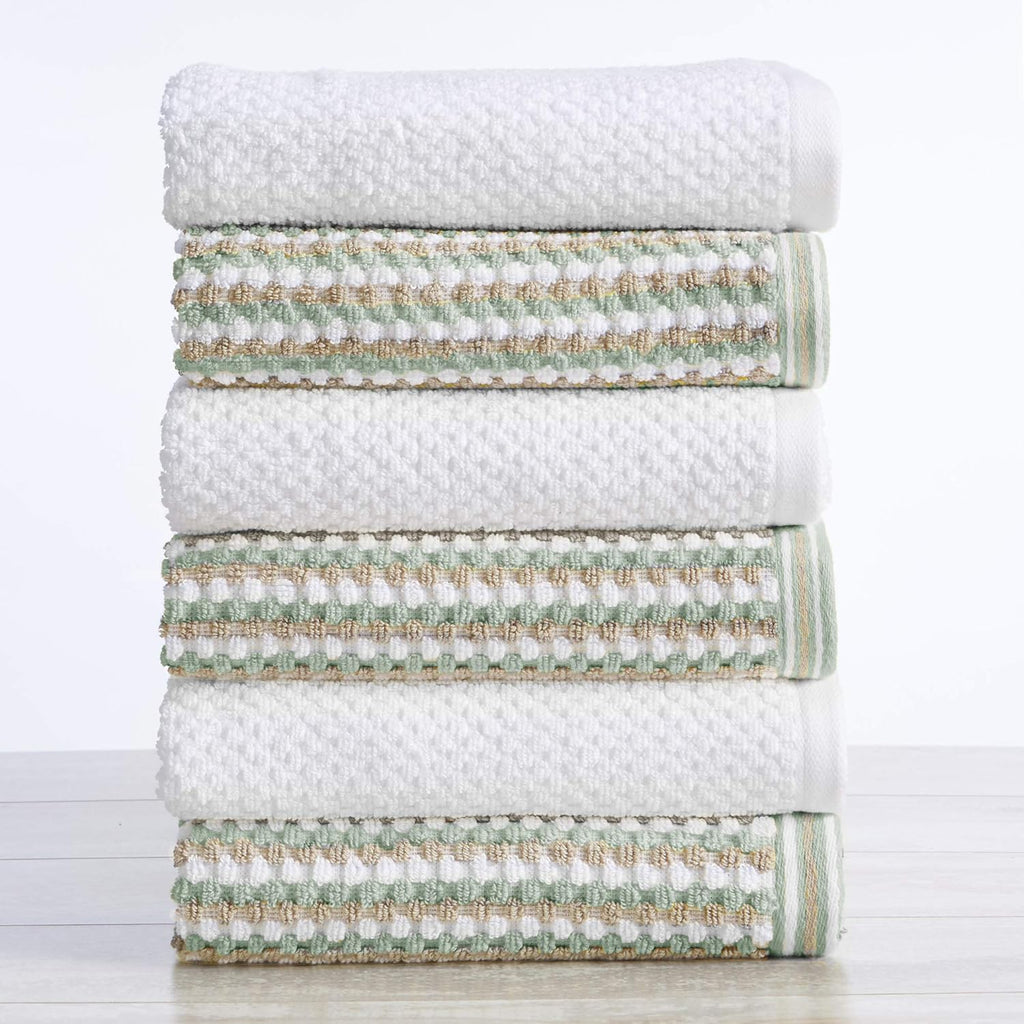Light Grey Set of 4 Cotton Quick-Dry Bath Towels I159