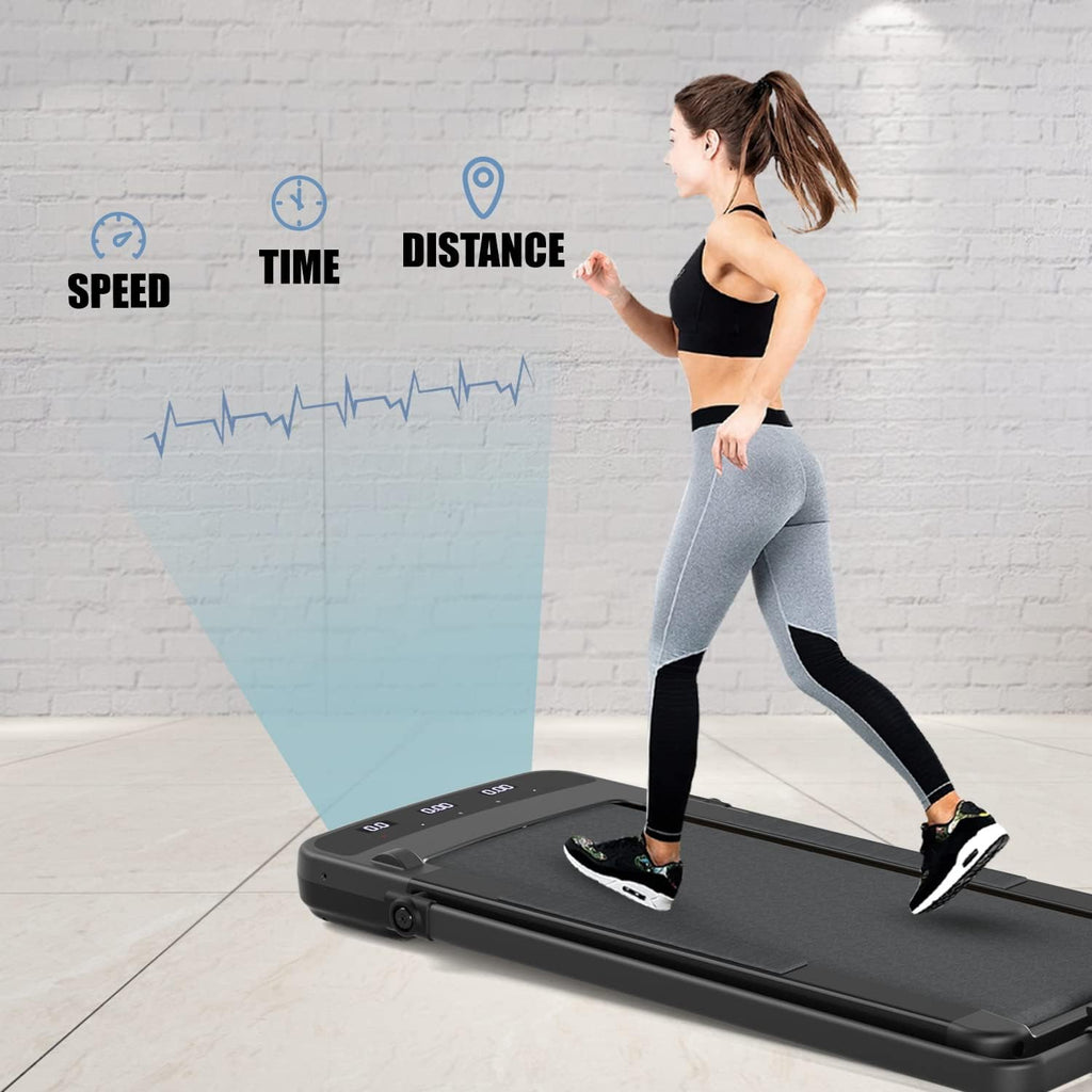 Under Desk 2 in 1 Folding Treadmill Walking Pad Y867225