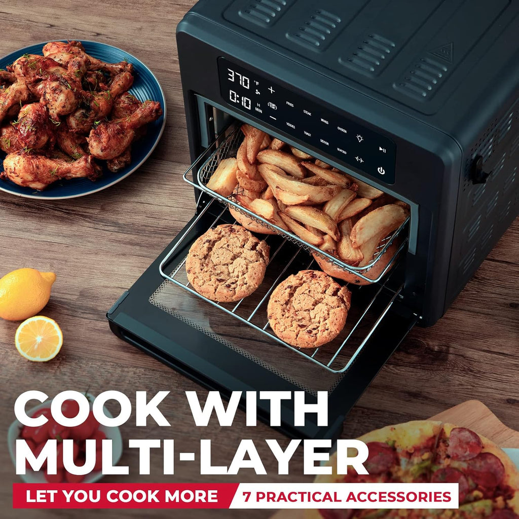 16QT Air Fryer Oven Combo with Rotisserie and Dehydrator U7404