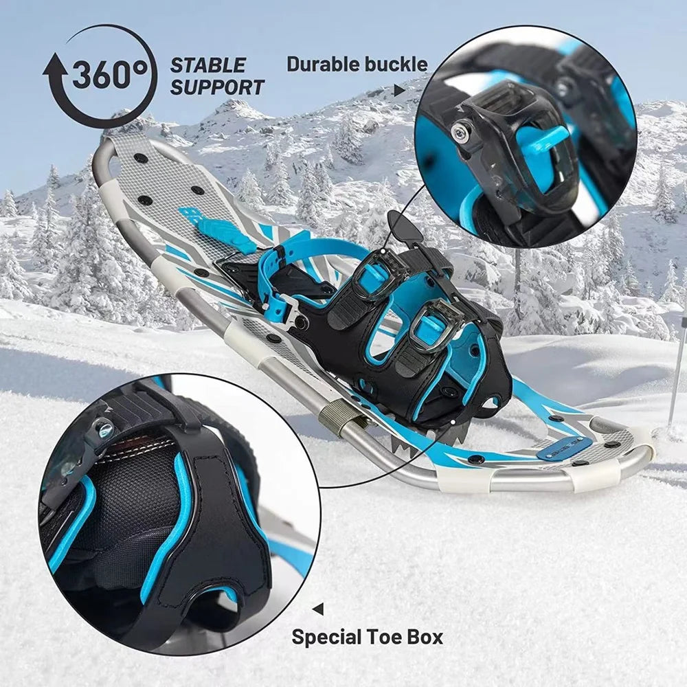 Lightweight Aluminum Alloy Snowshoes Set C15235