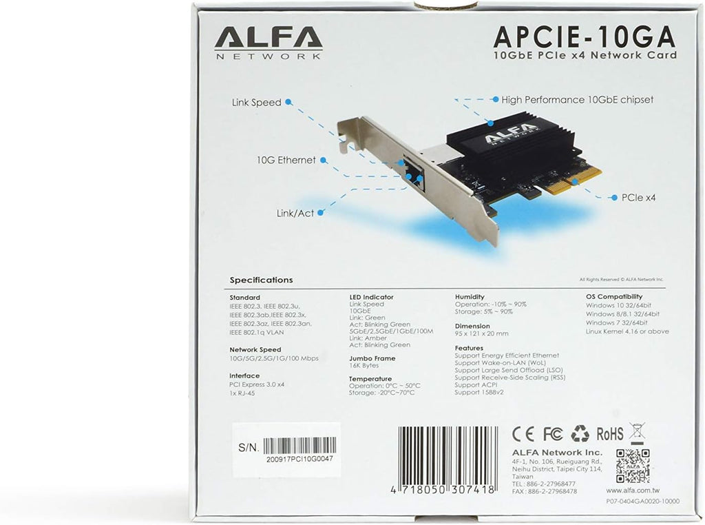 10GbE PCIe Network Adapter Card U763884