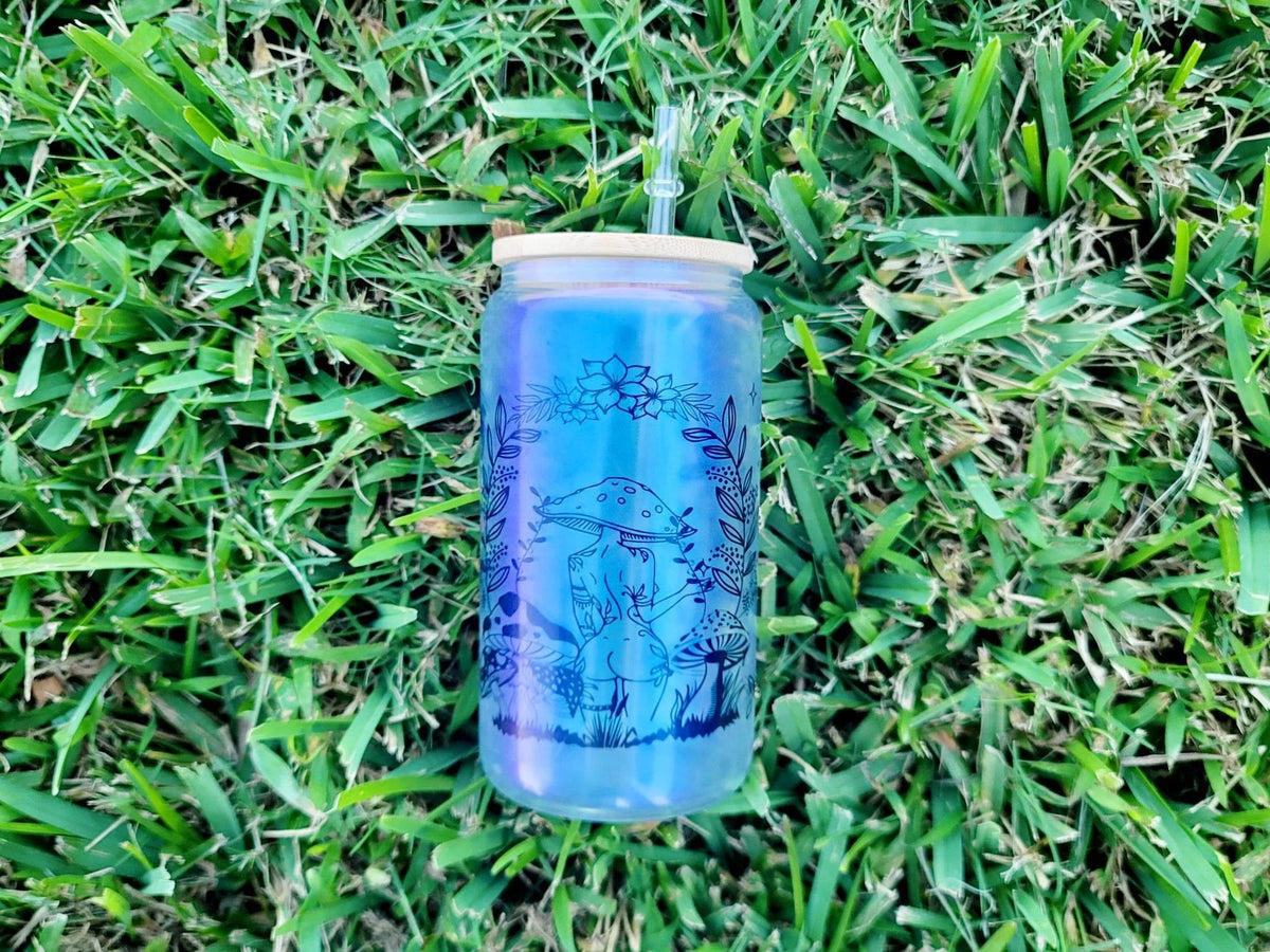 Mushroom Beer Can Glass T690994