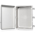 Junction Box with Mounting Plate, IP67 Waterproof ABS Plastic Grey X398035
