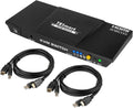 HDMI KVM Switch 2 Port 4K@60Hz Red Y57635