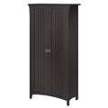 Vintage Black Kitchen Pantry Cabinet with Doors C64047