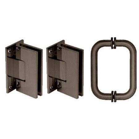 Oil Rubbed Bronze Shower Pull and Hinge Set C121742