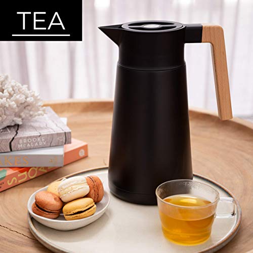 68 Oz Stainless Steel Insulated Coffee Carafe with Tea Infuser and Strainer L518856