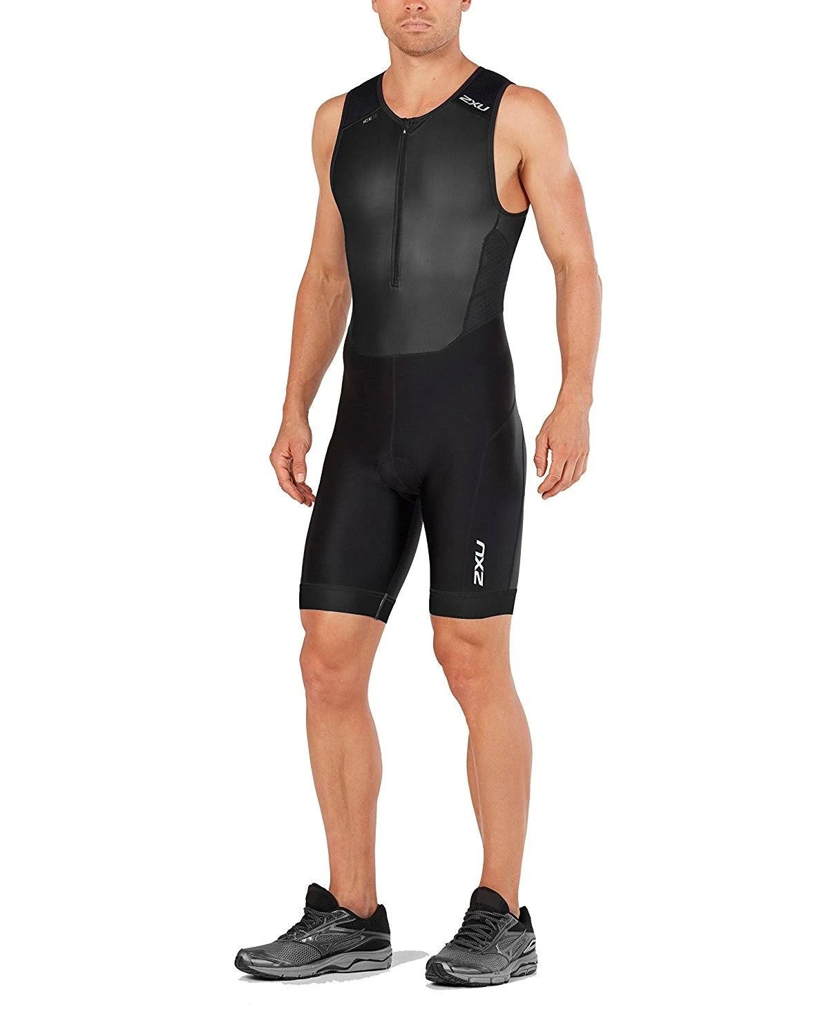 Black Front Zip Trisuit J90067