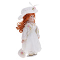 12inch Porcelain Doll with Lace Dress & Stand N870
