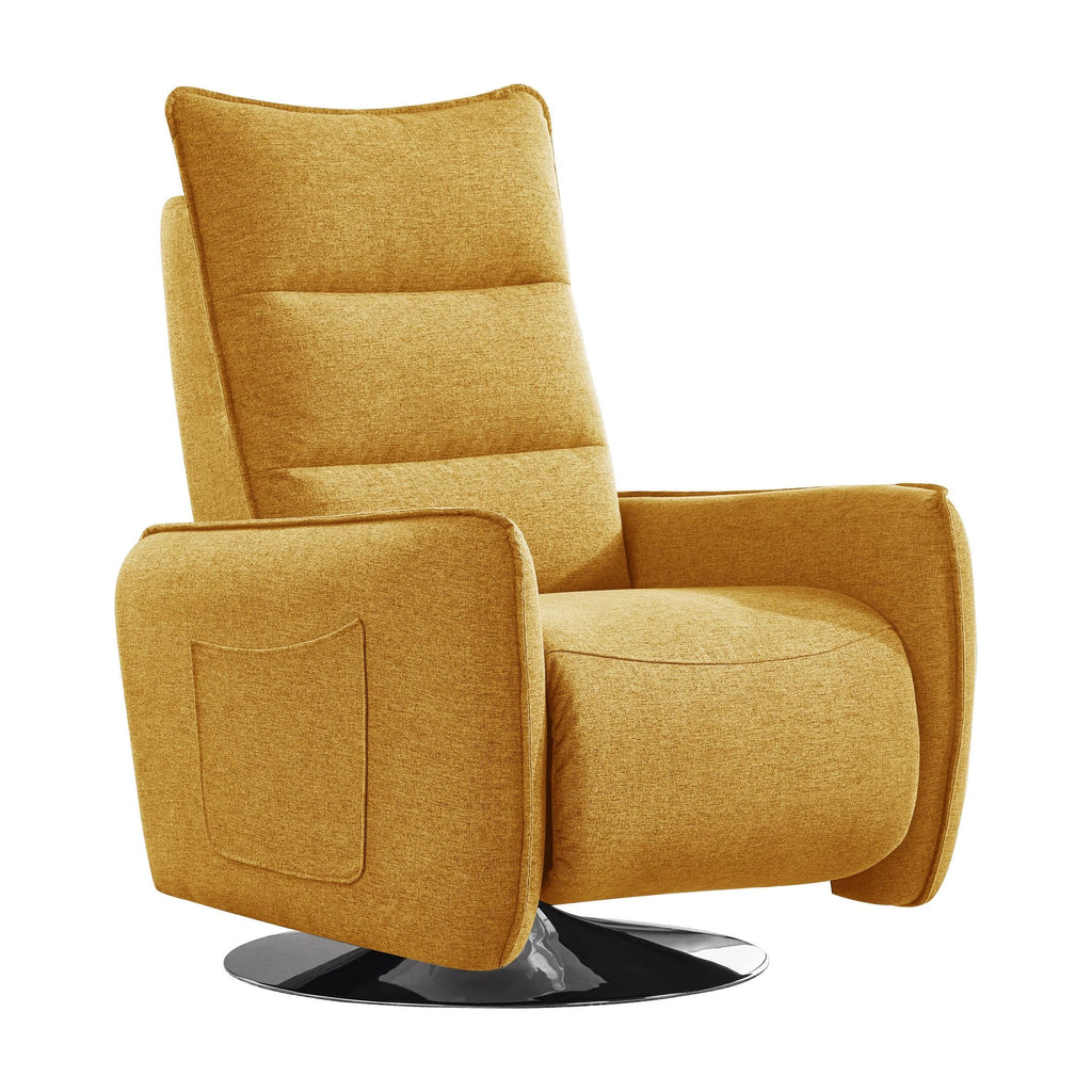 Yellow Swivel Reclining Lounge Chair A824