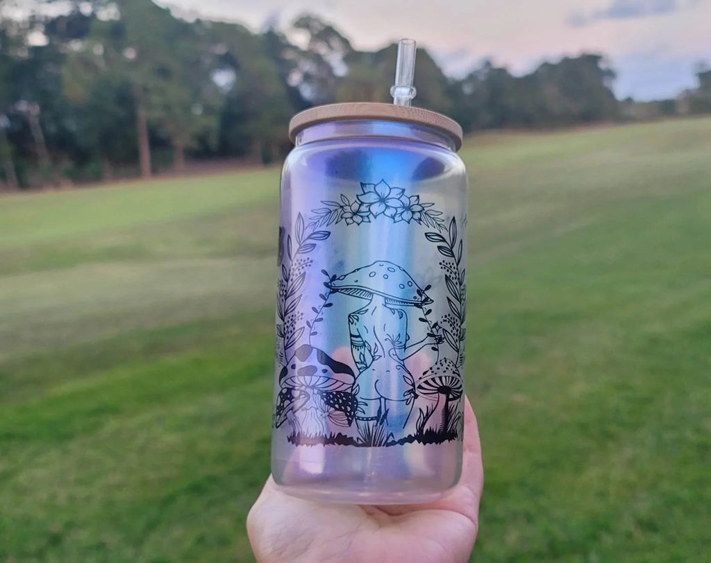 Mushroom Beer Can Glass T690994