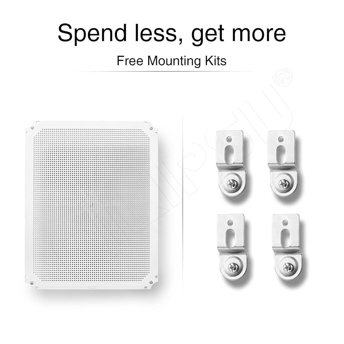 Junction Box with Mounting Plate, IP67 Waterproof ABS Plastic Grey X398035