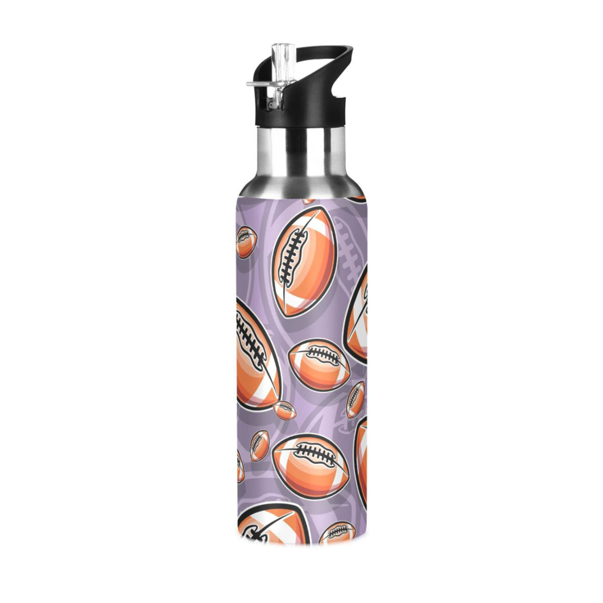 20 oz Insulated Stainless Steel Water Bottle with Straw Lid F54380