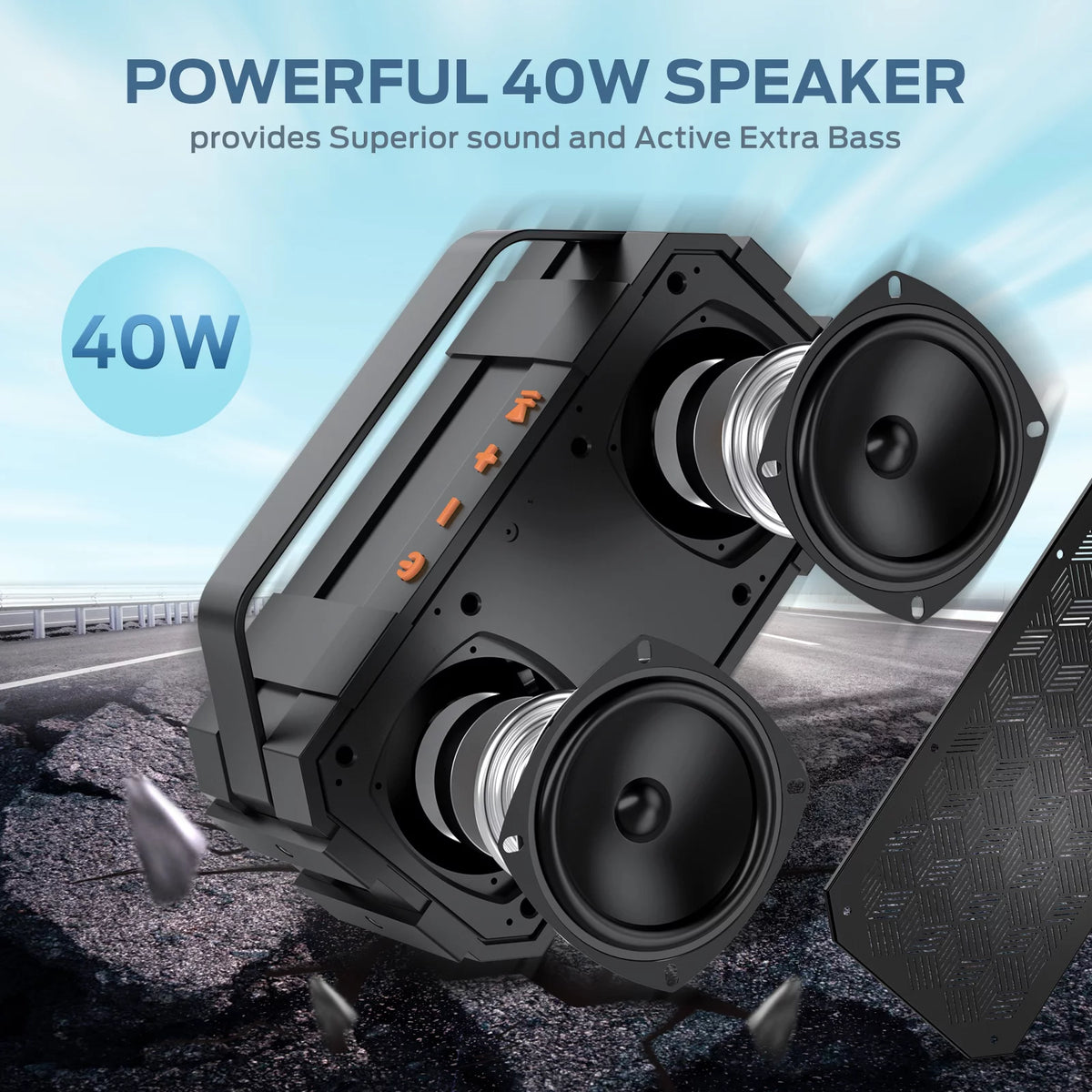 Wireless Portable Bluetooth Speaker 40W IPX6 Waterproof S3561