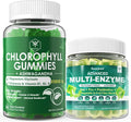 Digestive Enzymes Gummies & Chlorophyll Fiber Gummies Bundle C875960