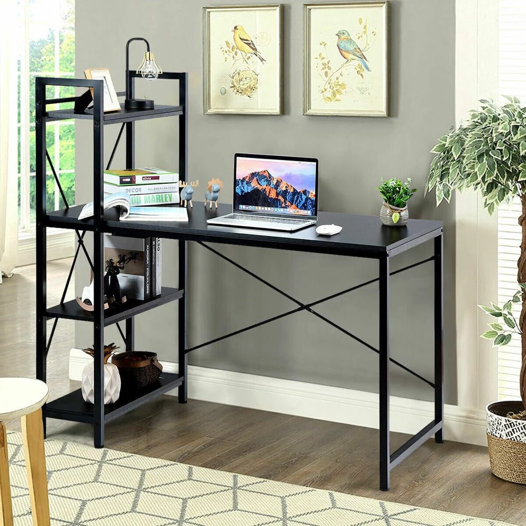 47.5" Computer Desk with 4 Tier Shelves B833