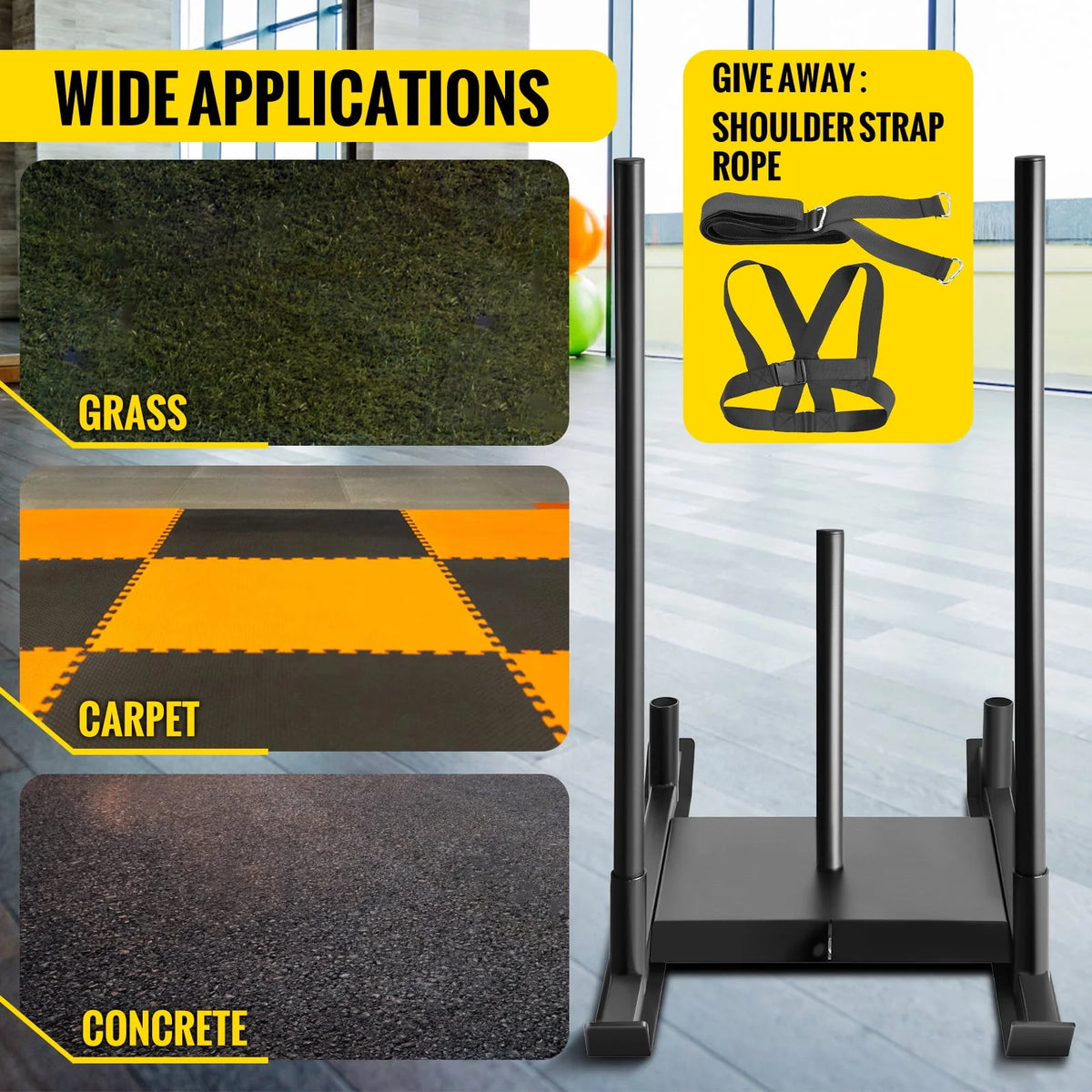500lbs Capacity Training Sled B3202