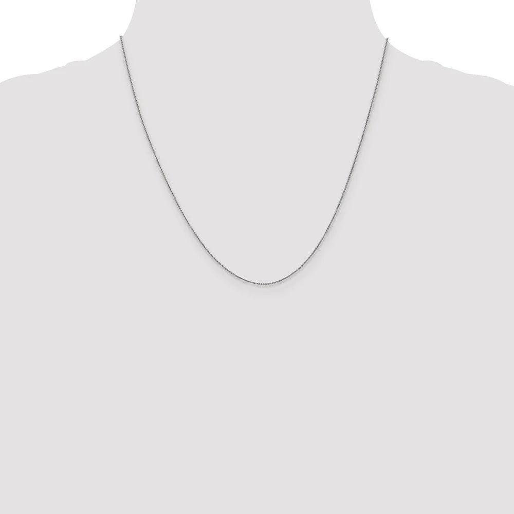 14K White Gold .8mm Baby Wheat Chain W498532