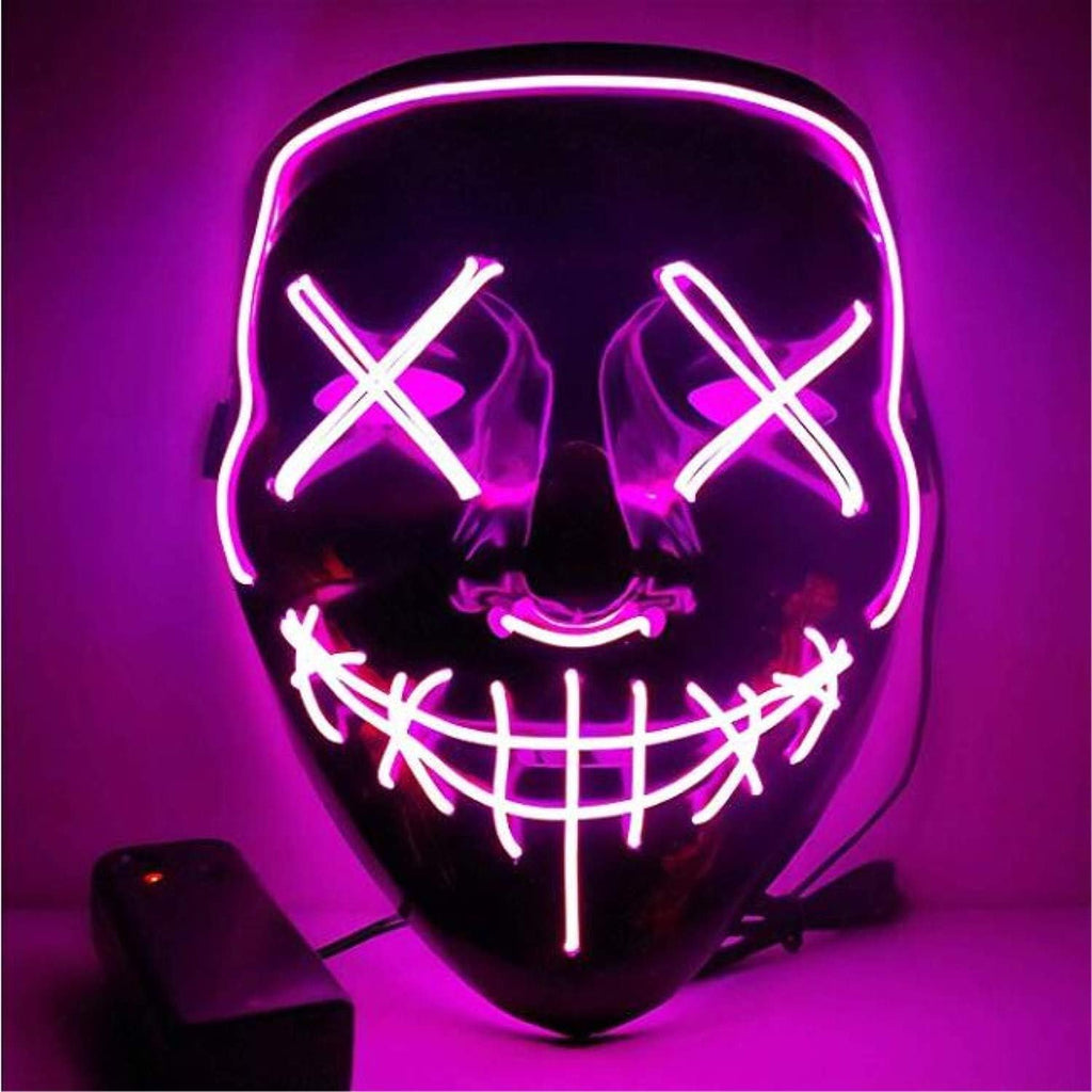 Blue Sound Induction Light Up Halloween Mask B498