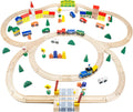 100-Piece Wooden Train Track Town Starter Set N296