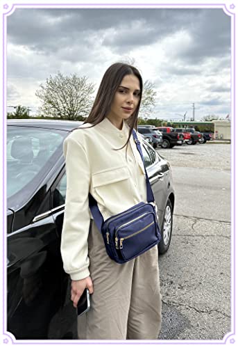 Black Nylon Crossbody Bag V2269