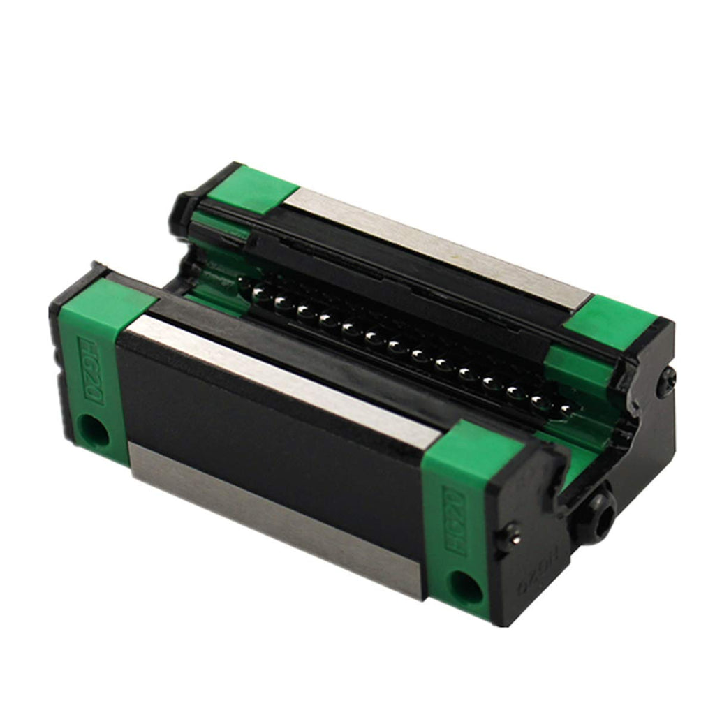 Linear Rail 2X HGR20-1000mm Slide Guideway + 4X HGH20CA Bearing Block Carriage for DIY CNC U5132
