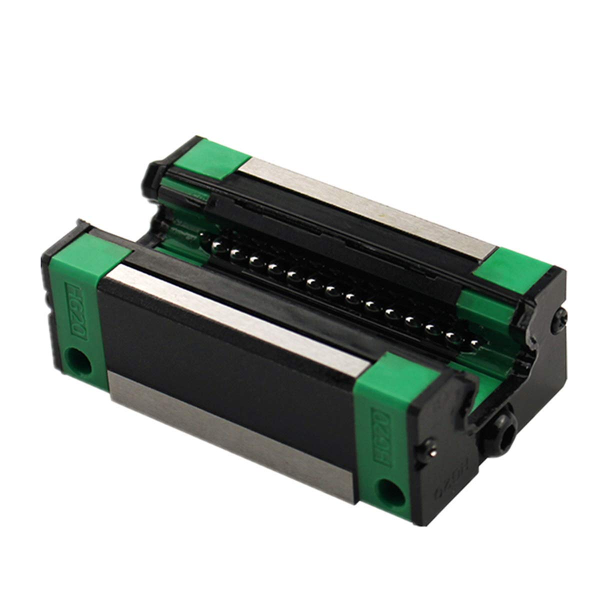 Linear Rail 2X HGR20-1000mm Slide Guideway + 4X HGH20CA Bearing Block Carriage for DIY CNC U5132