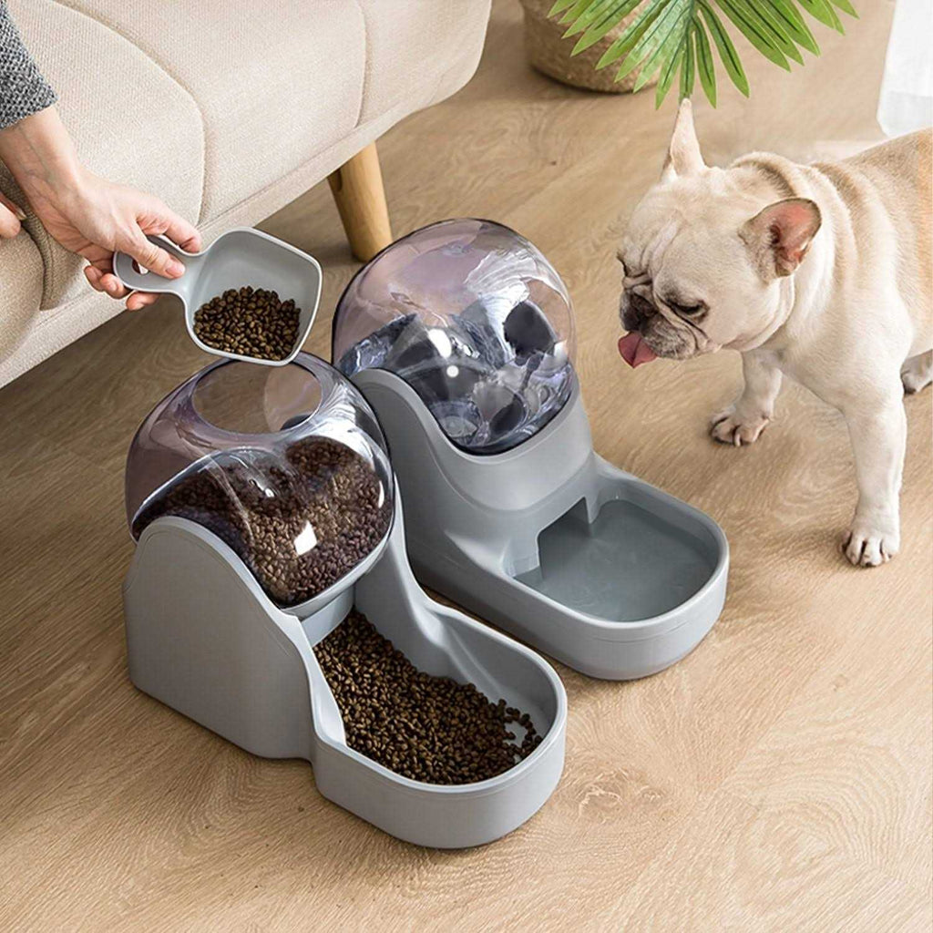 Automatic Dog & Cat Waterer & Feeder Bundle Set J61110