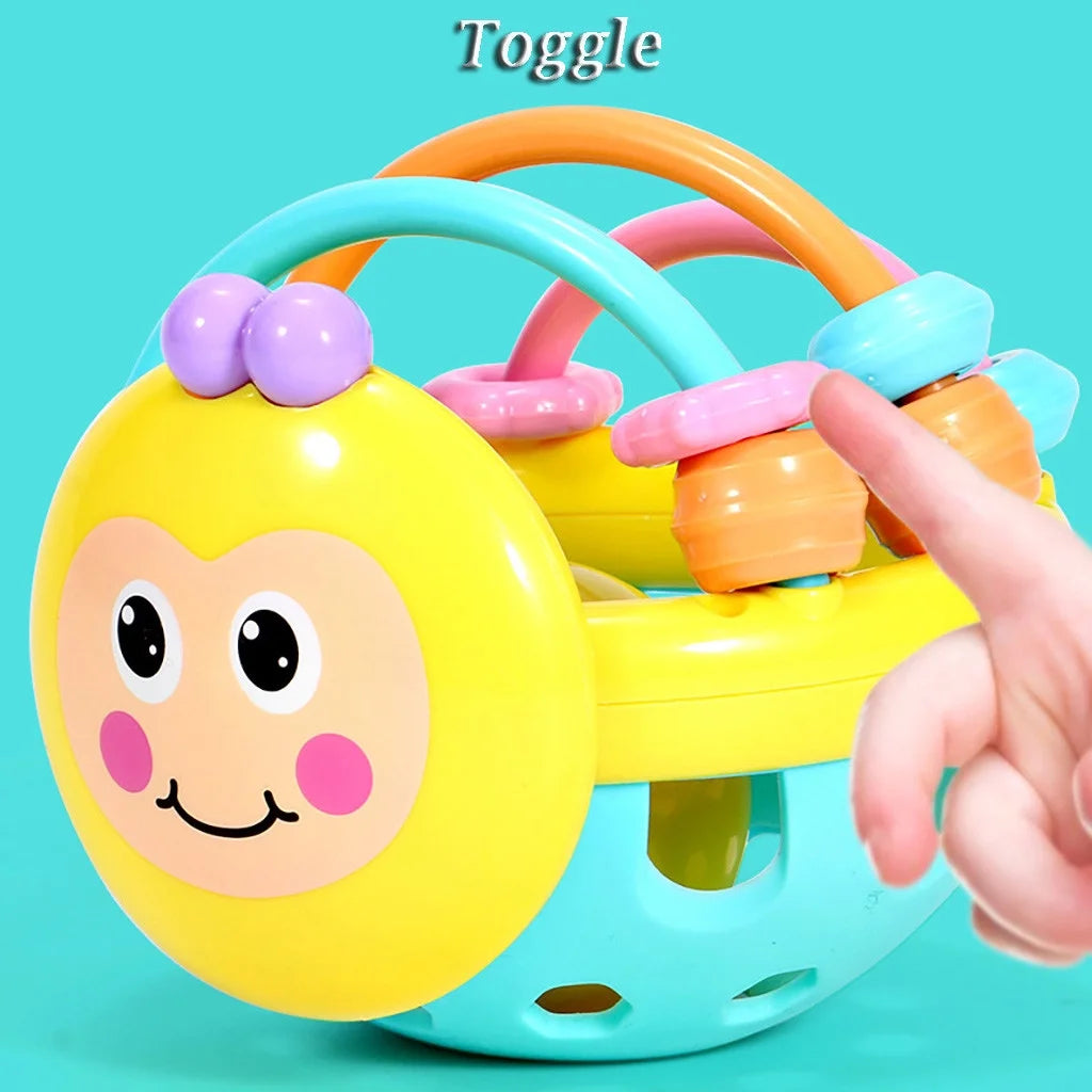Ball Rattles Bell Infant Baby Plastic Toy Hand Bell Education Toy W252