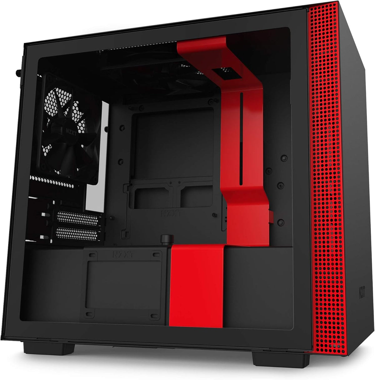 Black Mini-ITX PC Gaming Case with Tempered Glass Side Panel O897