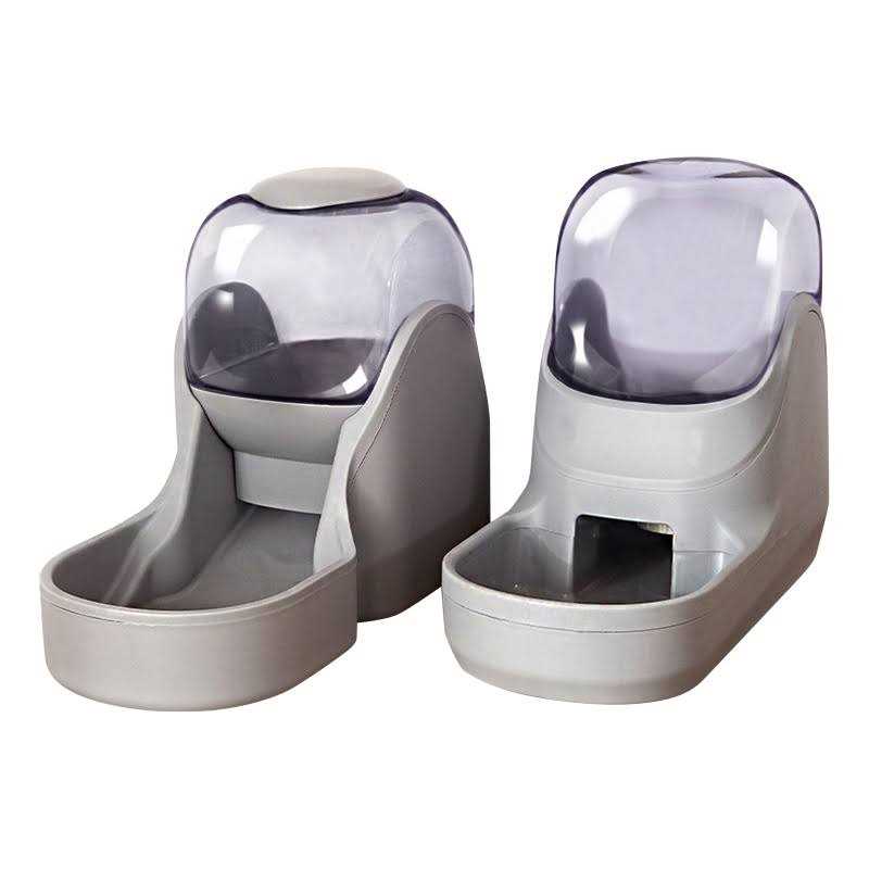 Automatic Dog & Cat Waterer & Feeder Bundle Set J61110