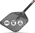 12 inch Perforated Aluminum Pizza Peel V4575