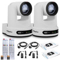 2 x PTZ Camera with 12x Optical Zoom (White) M733560