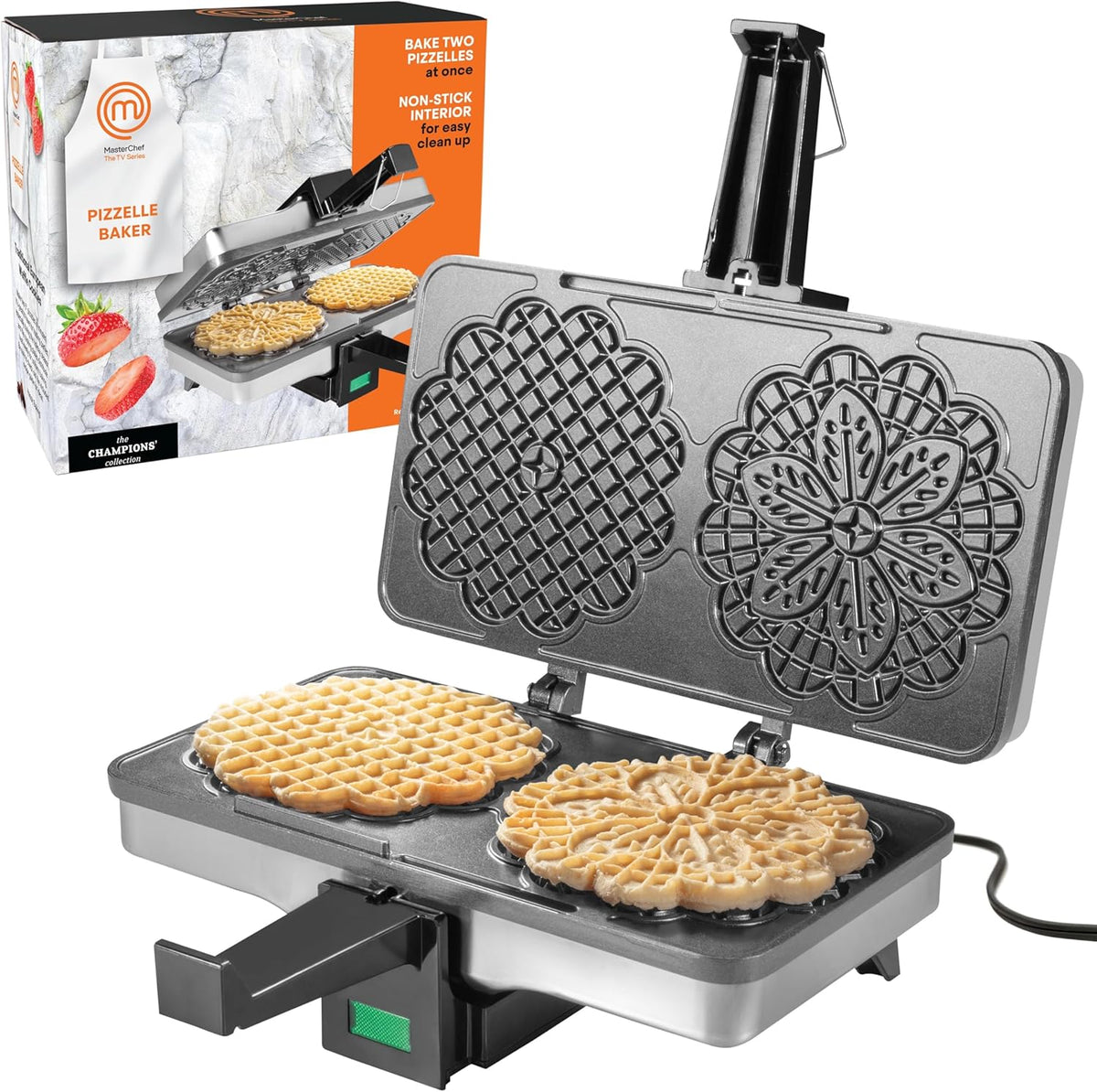 Non-stick Electric Pizzelle Maker V1218