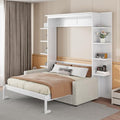 Queen Size Gray Murphy Bed with Sofa Cushion Y857752