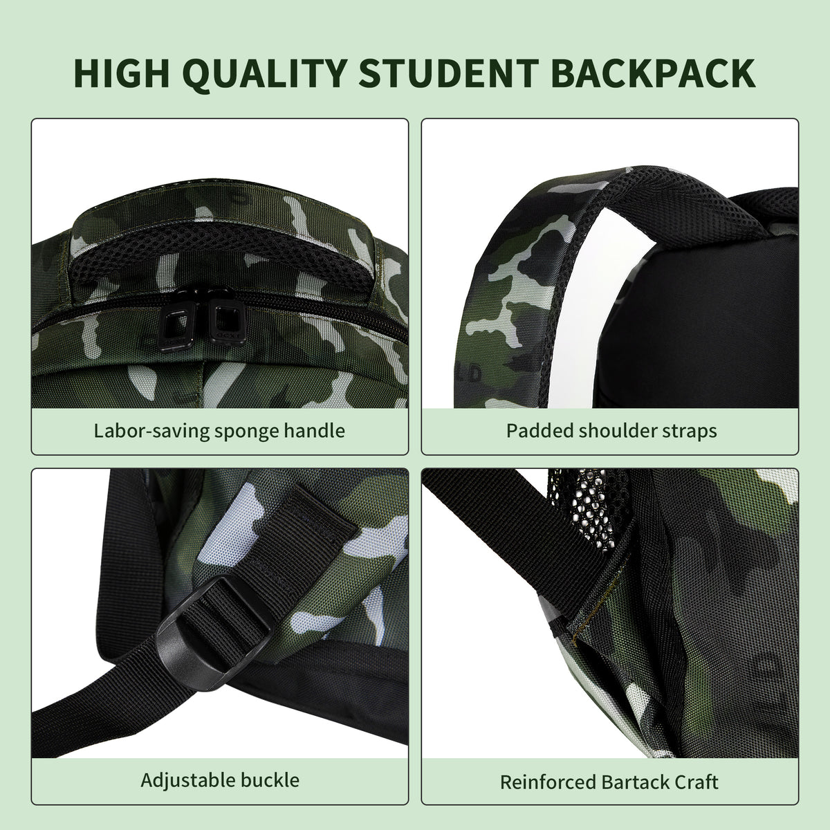 Wheeled Backpack Rolling Daypack Trolley School Bag M432