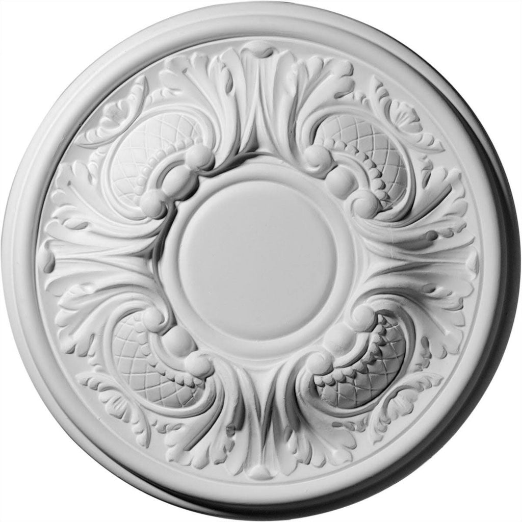 11 3/4 inch x 1 1/4 inch Hand-Painted Ceiling Medallion K150717