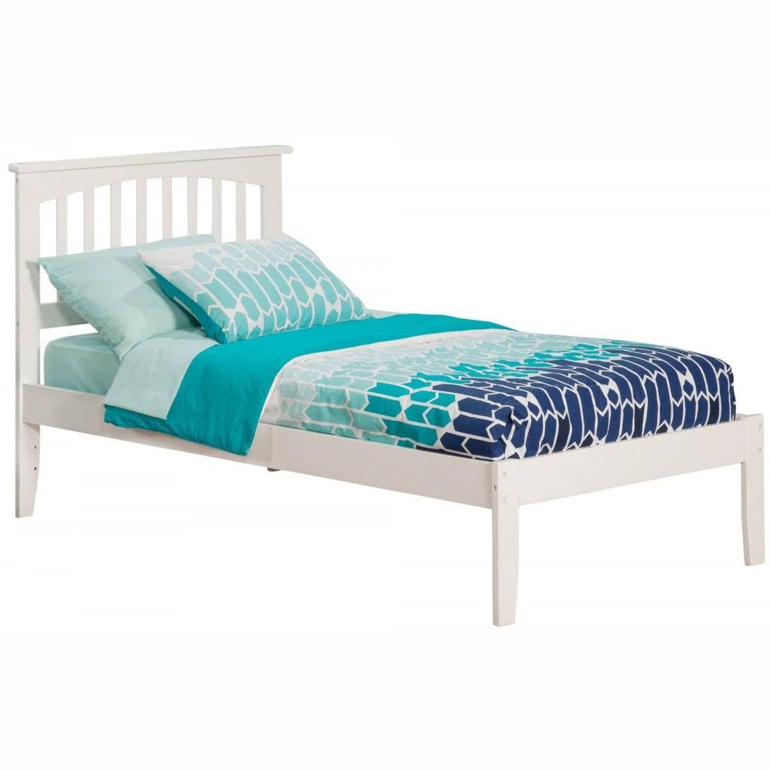 White Twin Mission Bed H876