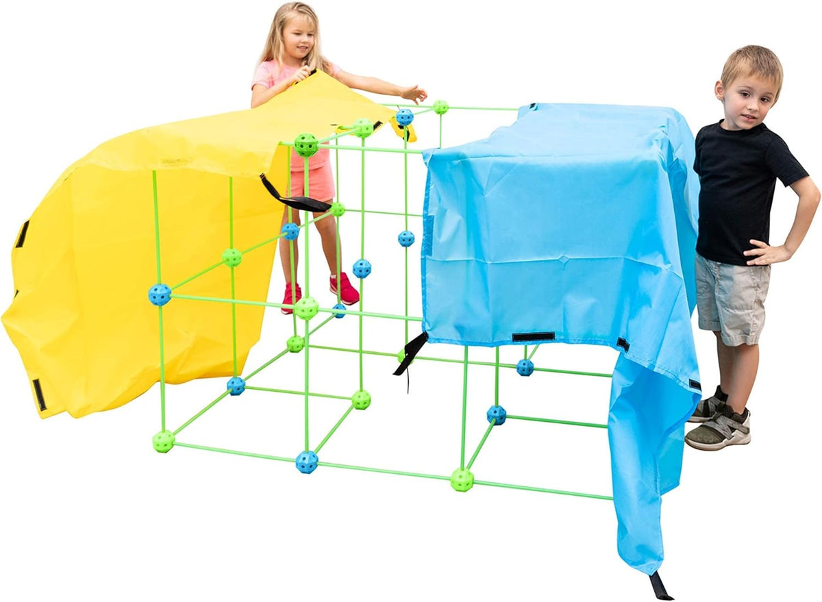 154 Pc Fort Building Kit with Colored Sheets J999705