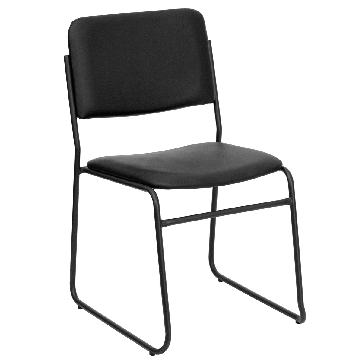 Black Vinyl Stacking Chair 5 Pack Z66663