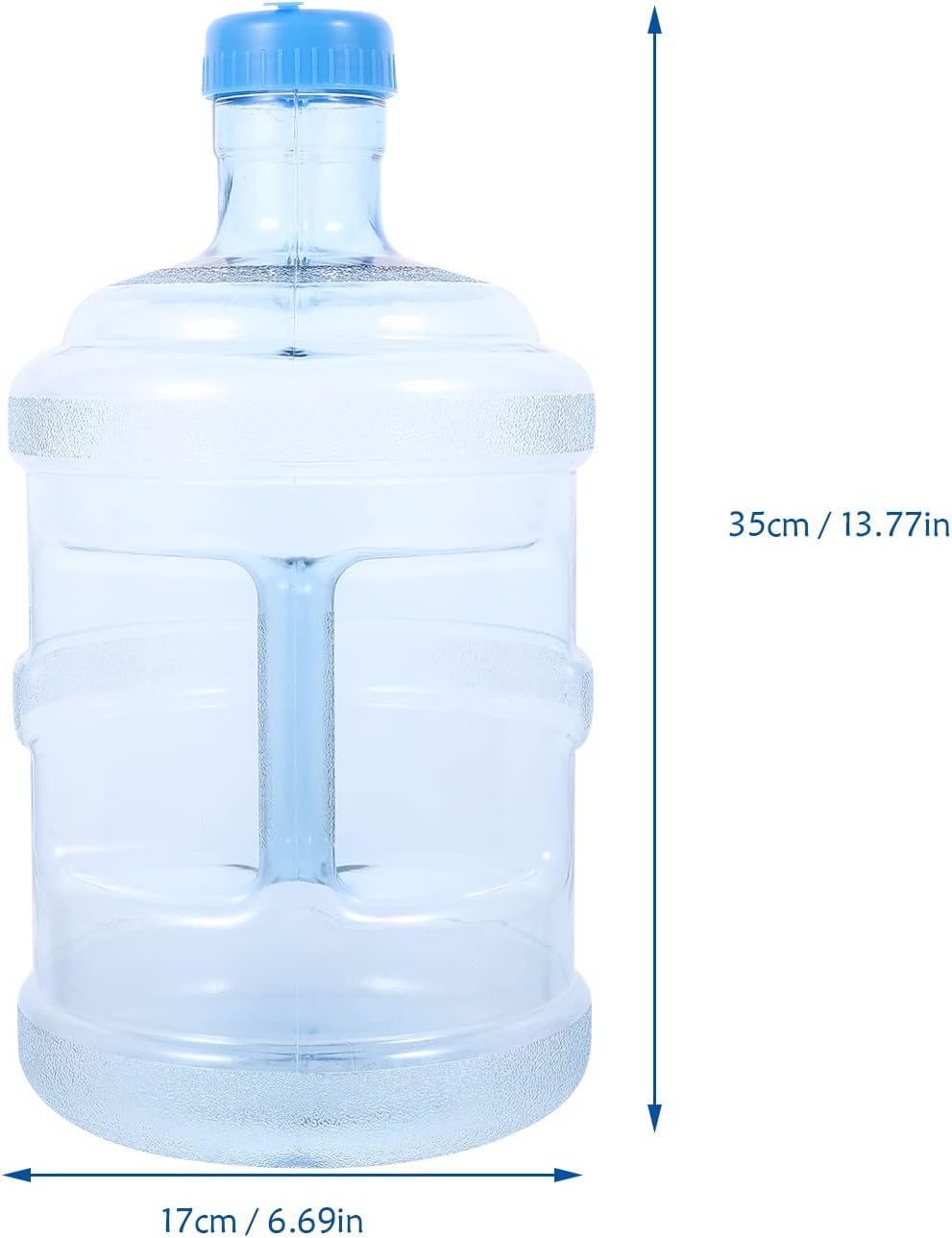 Plastic 5 Gallon Water Bottle with Cap PVC U74984