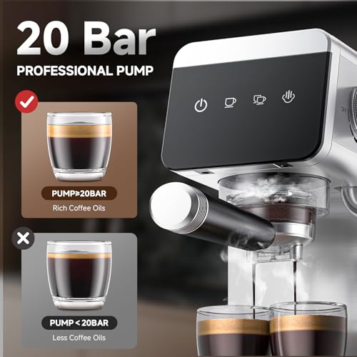 Espresso Coffee Machine 20Bar Pressure Compact Latte Machine U10308