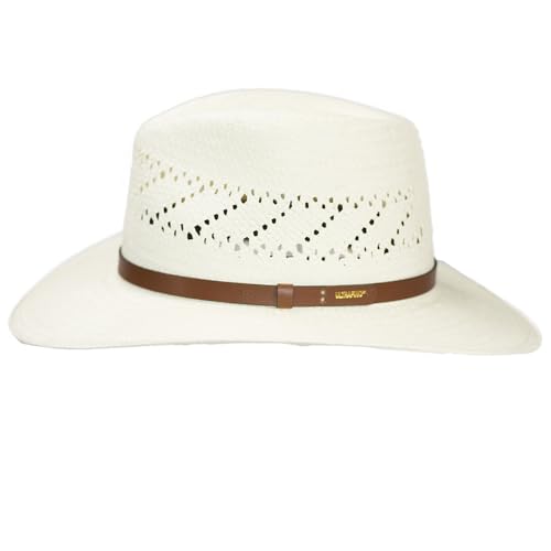 Vented Straw Fedora Hat Z3825