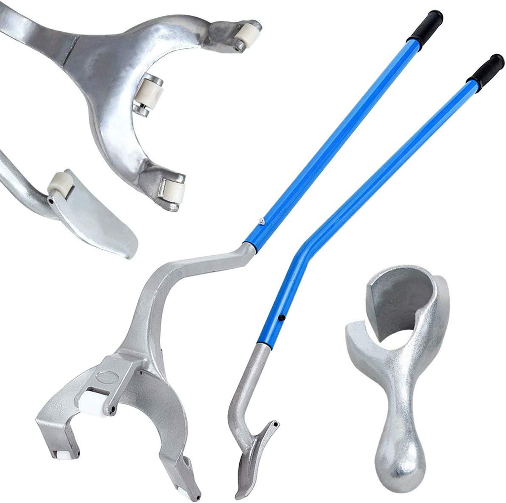 Steel Tire Mount Demount Tool Kit with Bead Breaker (Blue) Q1333